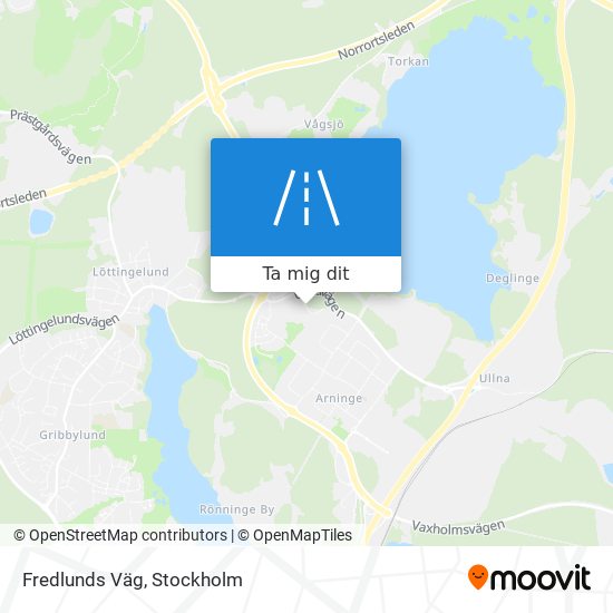 Fredlunds Väg karta