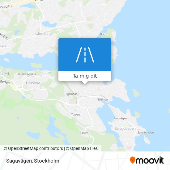 Sagavägen karta