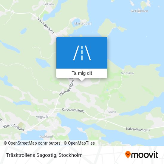 Träsktrollens Sagostig karta