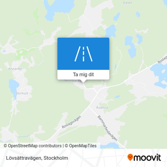 Lövsättravägen karta