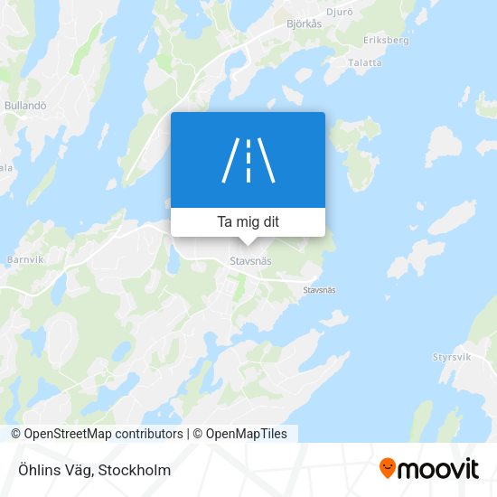 Öhlins Väg karta