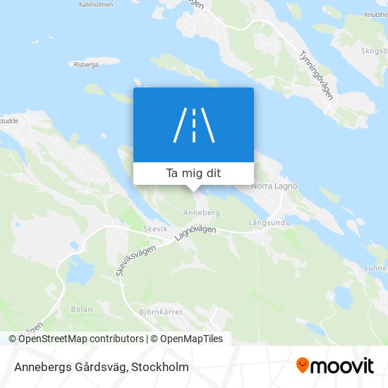 Annebergs Gårdsväg karta