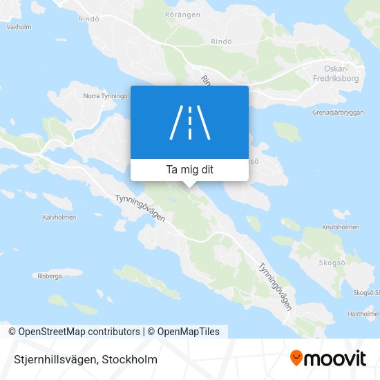 Stjernhillsvägen karta