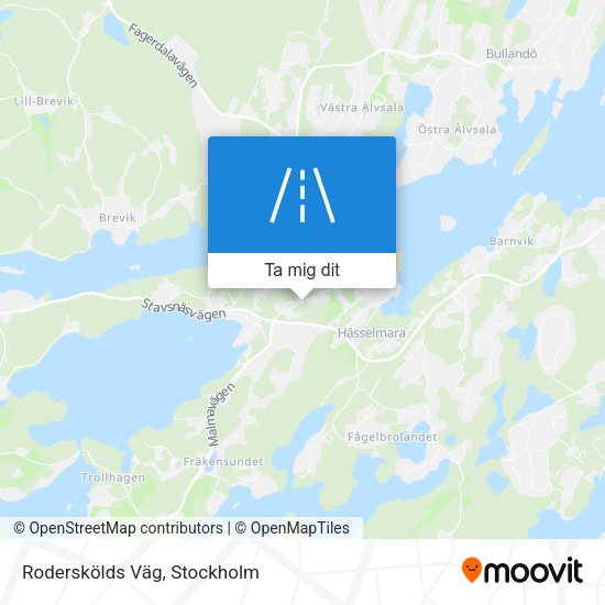 Roderskölds Väg karta