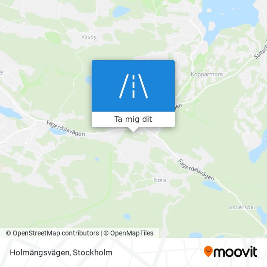 Holmängsvägen karta