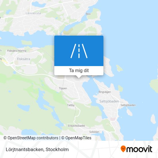 Lörjtnantsbacken karta