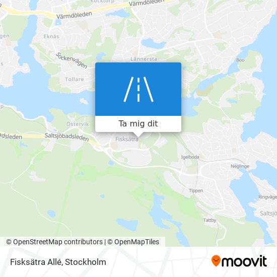 Fisksätra Allé karta