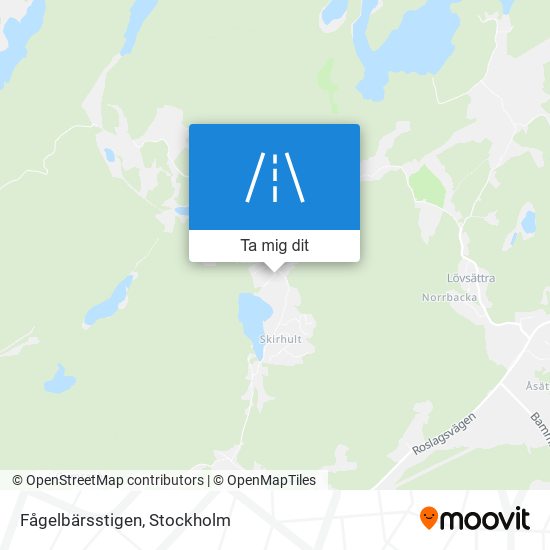 Fågelbärsstigen karta