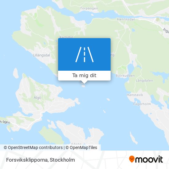 Forsviksklipporna karta