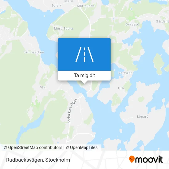 Rudbacksvägen karta