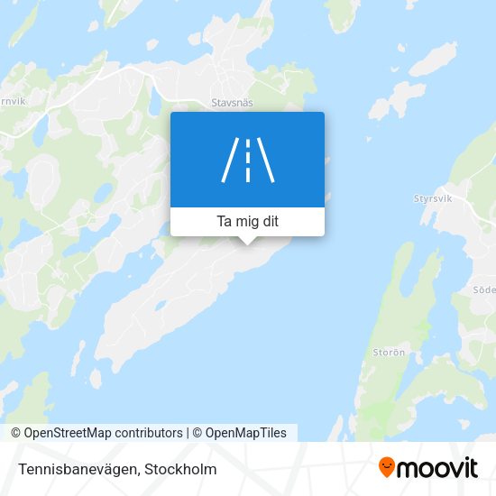 Tennisbanevägen karta