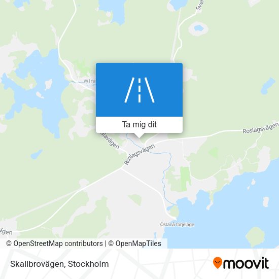 Skallbrovägen karta
