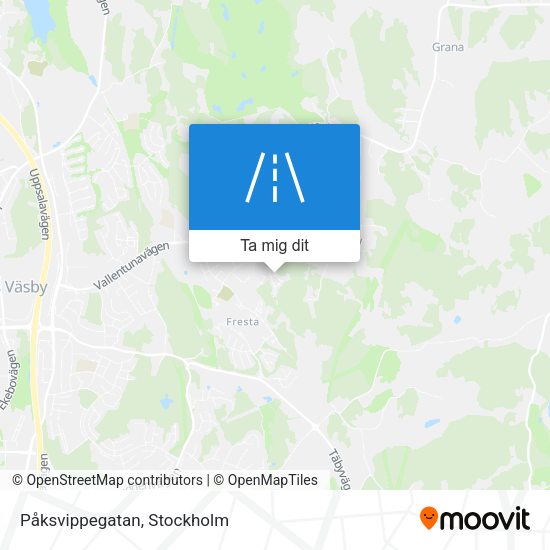 Påksvippegatan karta