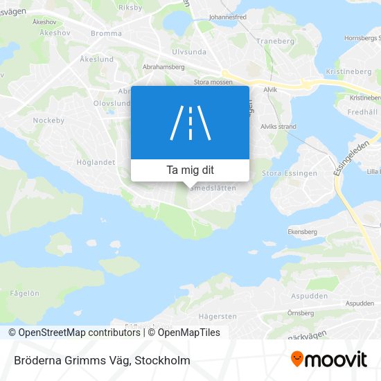 Bröderna Grimms Väg karta