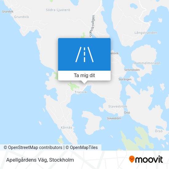 Apellgårdens Väg karta