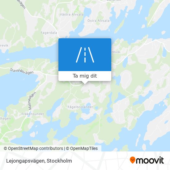 Lejongapsvägen karta