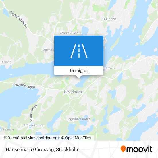 Hässelmara Gårdsväg karta