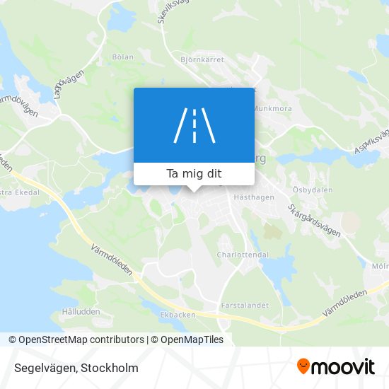 Segelvägen karta