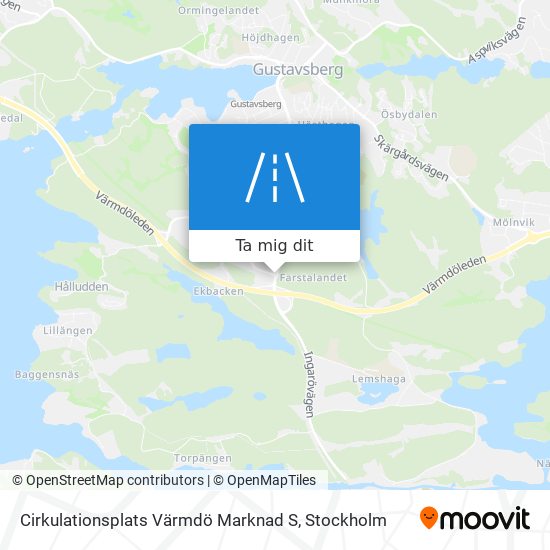 Cirkulationsplats Värmdö Marknad S karta