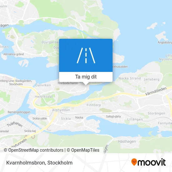 Kvarnholmsbron karta