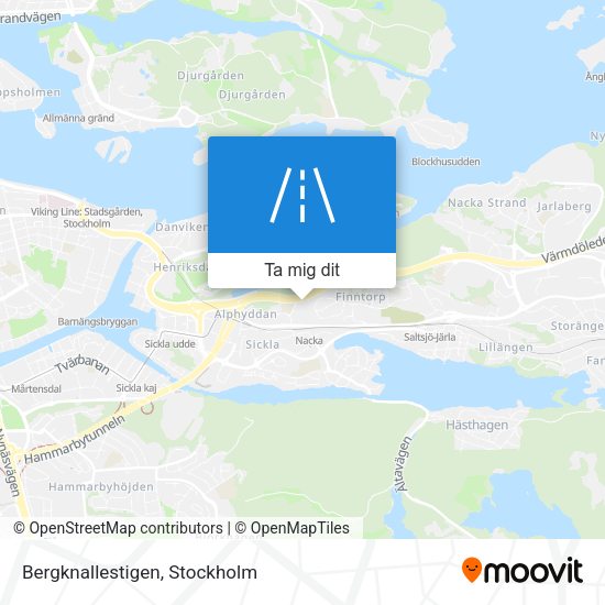 Bergknallestigen karta