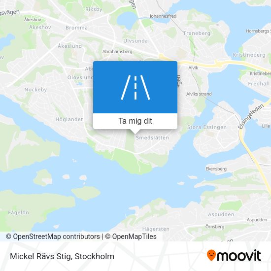 Mickel Rävs Stig karta