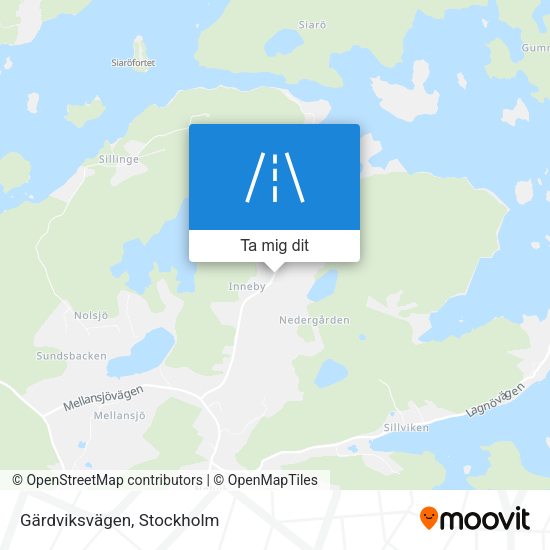 Gärdviksvägen karta