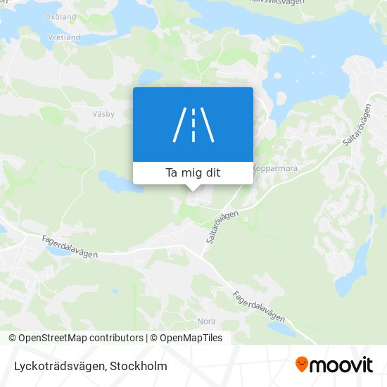 Lyckoträdsvägen karta