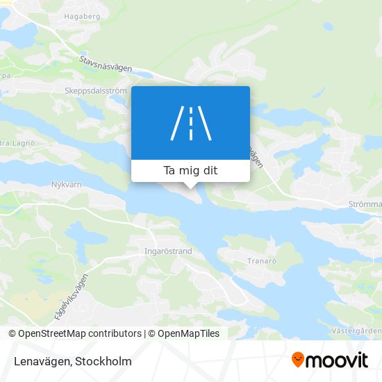 Lenavägen karta