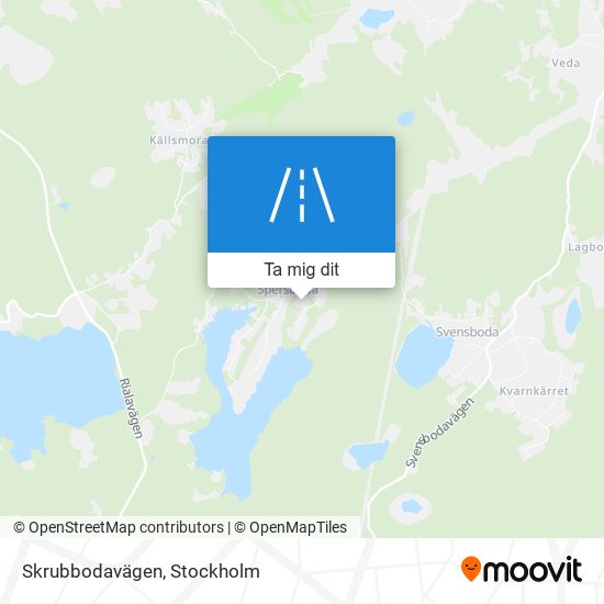 Skrubbodavägen karta