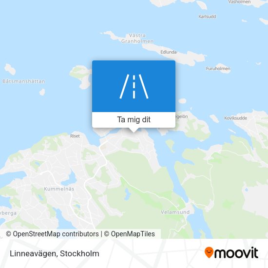 Linneavägen karta