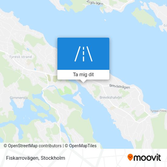 Fiskarrovägen karta