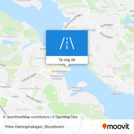 Yttre Hamnpirskajen karta
