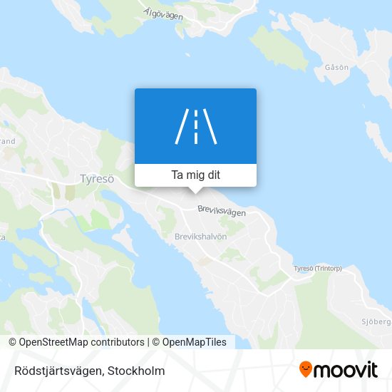 Rödstjärtsvägen karta