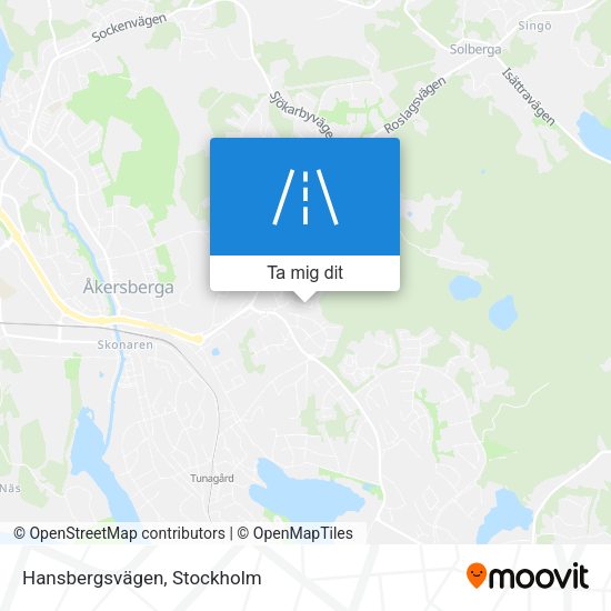 Hansbergsvägen karta