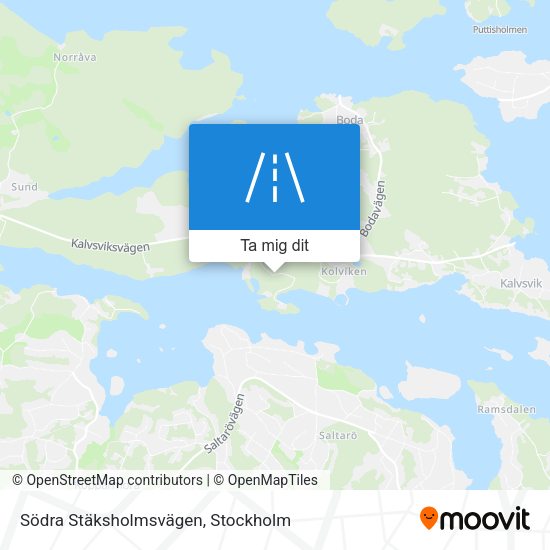 Södra Stäksholmsvägen karta