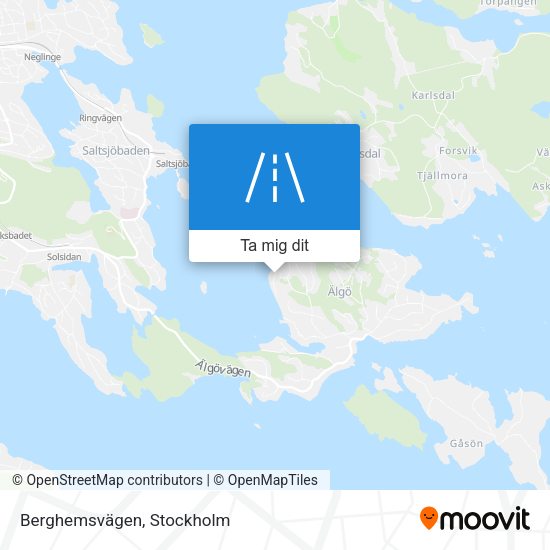 Berghemsvägen karta