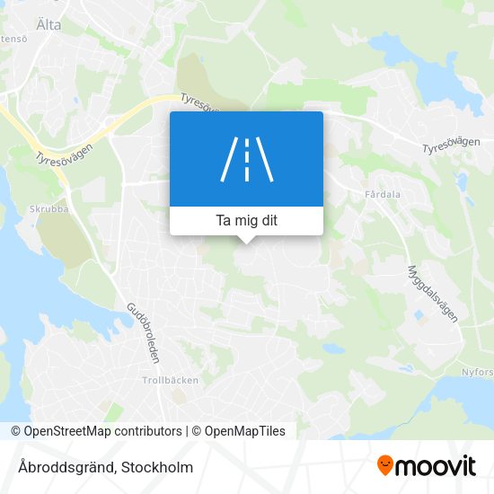 Åbroddsgränd karta