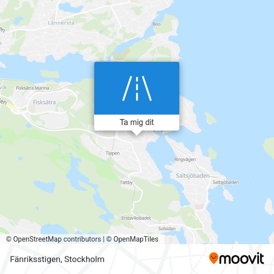 Fänriksstigen karta