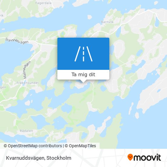 Kvarnuddsvägen karta