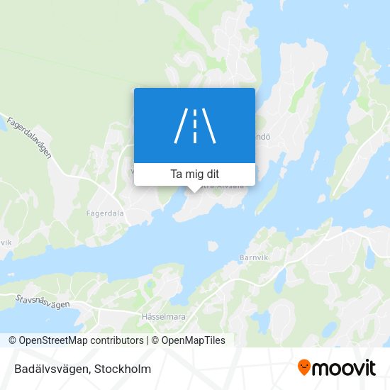 Badälvsvägen karta