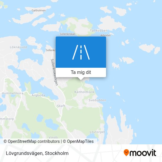 Lövgrundsvägen karta