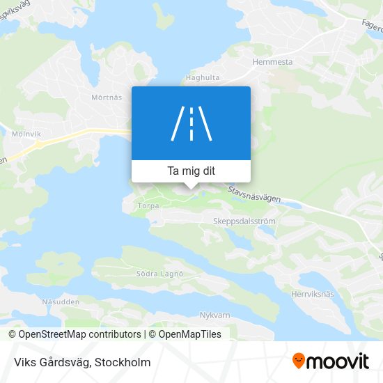 Viks Gårdsväg karta