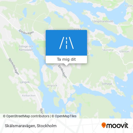 Skälsmaravägen karta