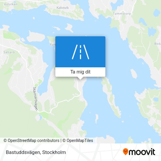 Bastuddsvägen karta