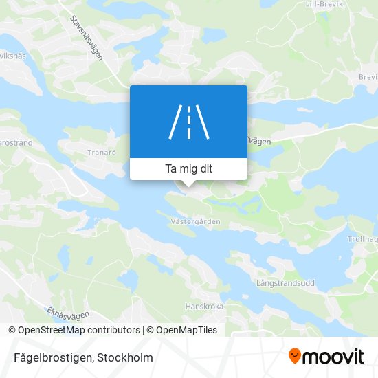 Fågelbrostigen karta