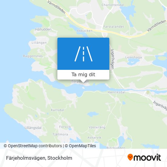 Färjeholmsvägen karta