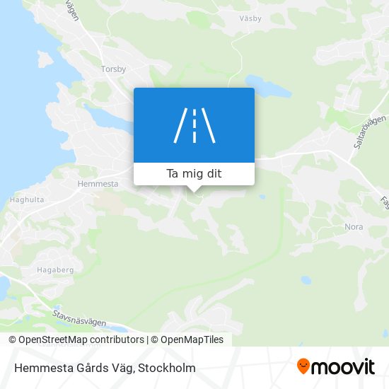 Hemmesta Gårds Väg karta