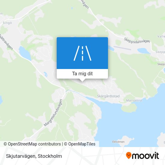 Skjutarvägen karta