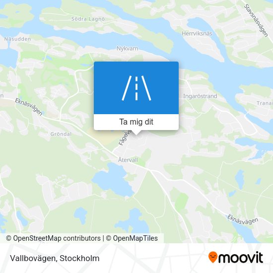 Vallbovägen karta